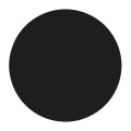 HPL Table Top D.60cm/12mm Black (UV)