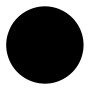 HPL Table Top D.70cm/12mm Black (UV)
