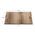 HPL Table Top 60x80cm/12mm Natural Wood (UV)