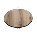 HPL Table Top D.60cm/12mm Natural Wood (UV)