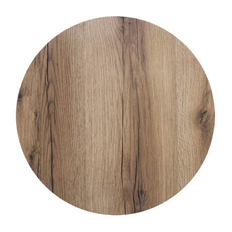 HPL Table Top D.80cm/12mm Natural Wood (UV)