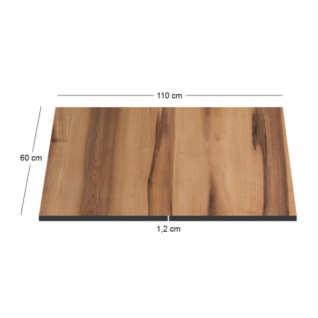 HPL Table Top 60x110cm/12mm Rosewood (UV)