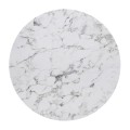 HPL Table Top D.80cm/12mm White Marble (UV)