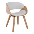 JOY Armchair-Pro Natural/Pu White
