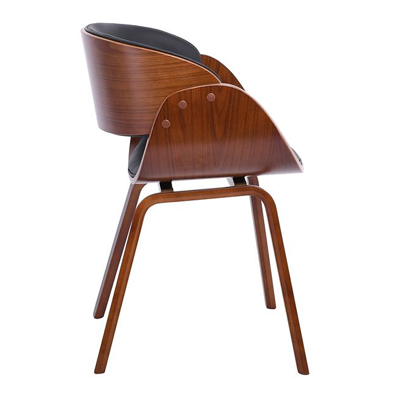 JOY-W Armchair Walnut/Pu Black