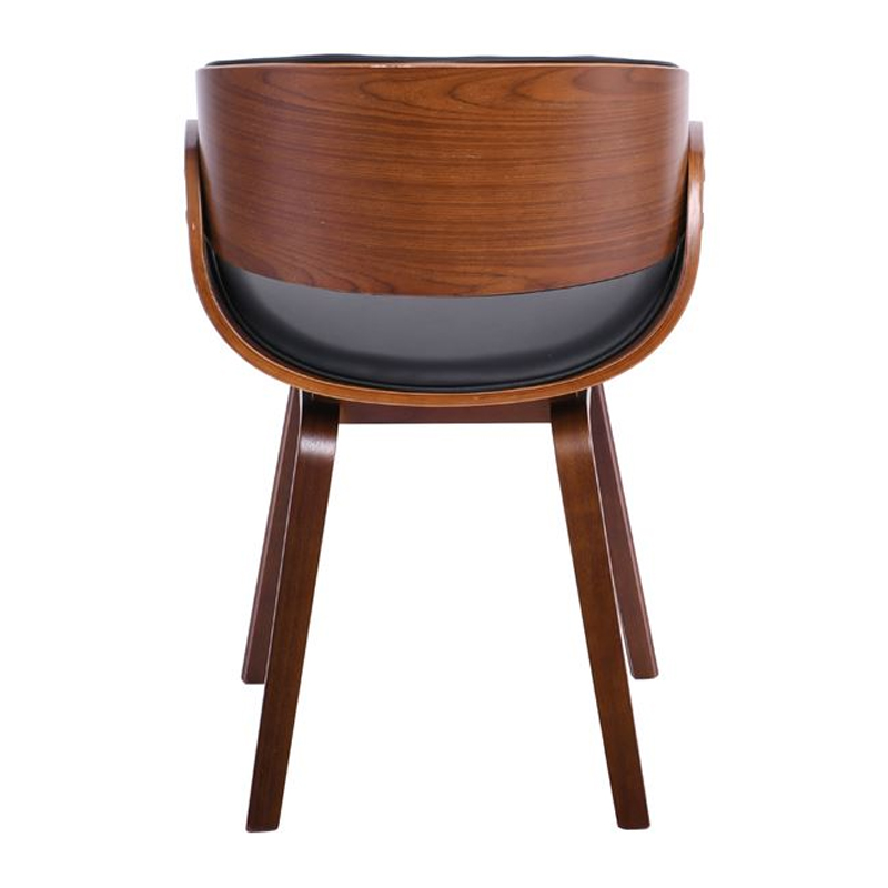 JOY-W Armchair Walnut/Pu Black