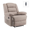 JULIA Massage-Relax Armchair, Fabric Cappuccino