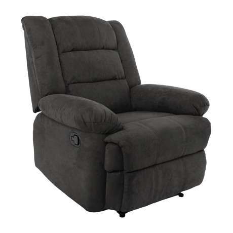 Πολυθρόνα relax Julia ύφασμα χρώμα μαύρο 93x90x100εκ.