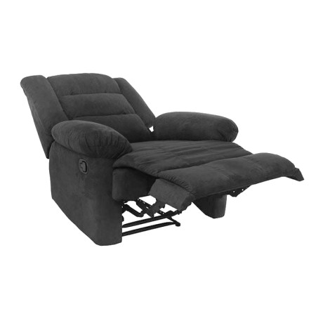 Πολυθρόνα relax Julia ύφασμα χρώμα μαύρο 93x90x100εκ.