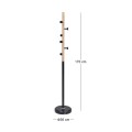 NORDIC Hanger - Coat Stand Steel Black/Natural