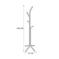Triad Megapap metal clothes hanger in black color 37.5x37.5x146.8cm.