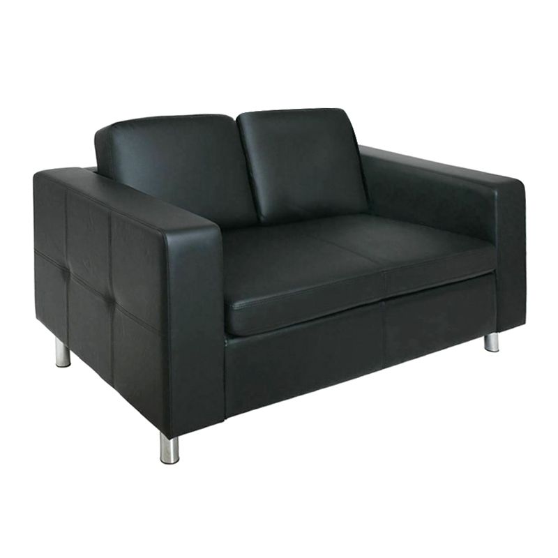 ALAMO 2-Seater Sofa Black Pu