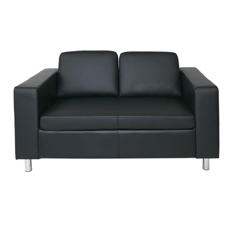 ALAMO 2-Seater Sofa Black Pu