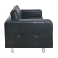 ALAMO 2-Seater Sofa Black Pu
