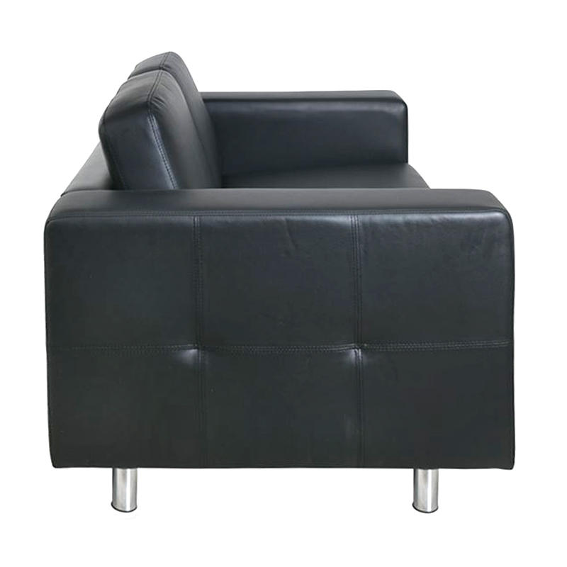 ALAMO 2-Seater Sofa Black Pu