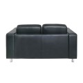 ALAMO 2-Seater Sofa Black Pu