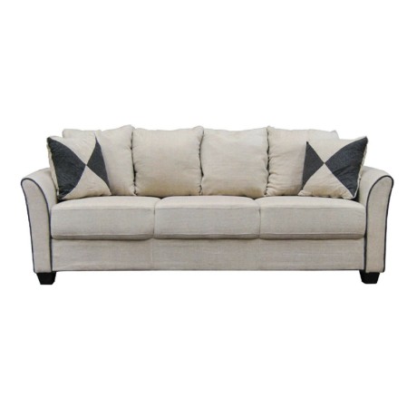 ASHLEY Sofa 3-Seater Fabric Sand