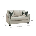 ASHLEY Sofa 2-Seater Fabric Sand