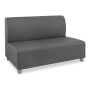BANDY 2-Seater Sofa Grey Pu