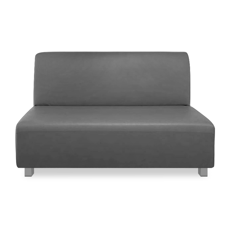 BANDY 2-Seater Sofa Grey Pu