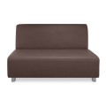 BANDY 2-Seater Sofa Brown Pu