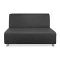 BANDY 2-Seater Sofa Black Pu