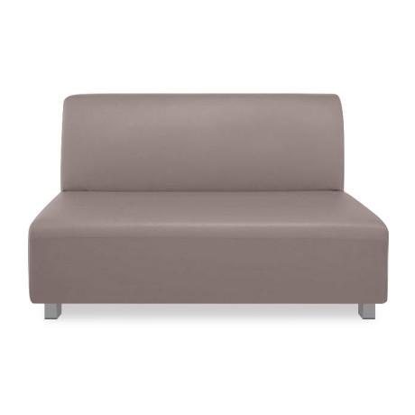 BANDY 2-Seater Sofa Sand-Grey Pu