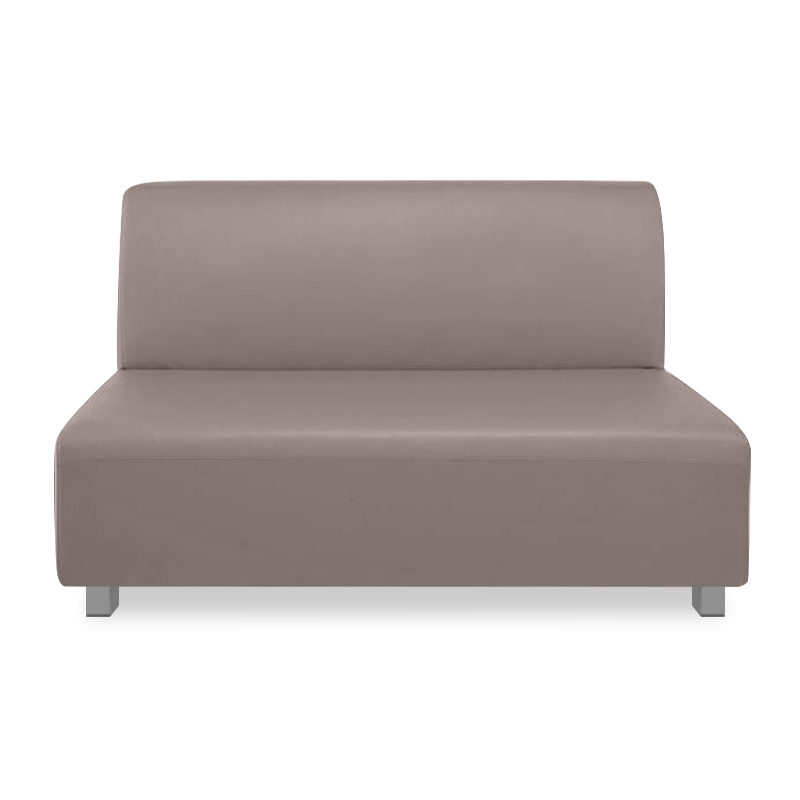 BANDY 2-Seater Sofa Sand-Grey Pu