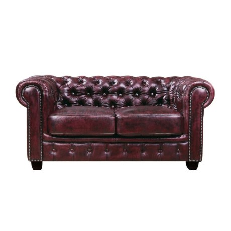 CHESTERFIELD-689 2-S Leather Antique Red