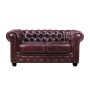 CHESTERFIELD-689 2-S Leather Antique Red