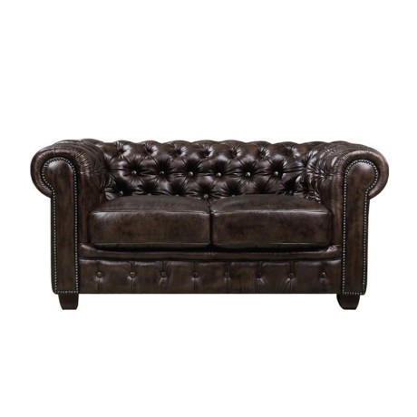 CHESTERFIELD-689 2-S Leather Brown
