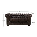 CHESTERFIELD-689 2-S Leather Brown