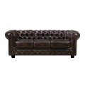 CHESTERFIELD-689 3-S Leather Brown