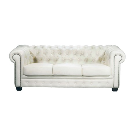 CHESTERFIELD-689 3-S Leather White