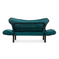 Chatto Megapap fabric two seater sofa bed in petrol green color 150x70x75cm.