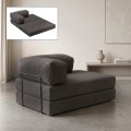 Comfort Megapap fabric two seat sofa bed in anthracite color 140x95x75cm.