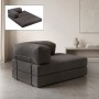 Comfort Megapap fabric two seat sofa bed in anthracite color 140x95x75cm.