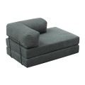 Comfort Megapap fabric two seat sofa bed in mint green color 140x95x75cm.
