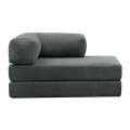 Comfort Megapap fabric two seat sofa bed in mint green color 140x95x75cm.