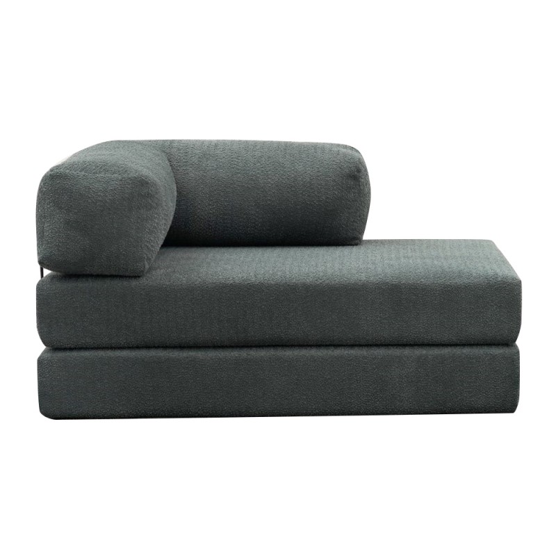 Comfort Megapap fabric two seat sofa bed in mint green color 140x95x75cm.
