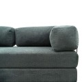 Comfort Megapap fabric three seat sofa bed in mint green color 190x95x75cm.