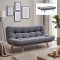 Hippo Megapap three seater fabric sofa bed in grey color 180x87x85cm.