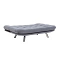 Hippo Megapap three seater fabric sofa bed in grey color 180x87x85cm.