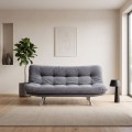 Hippo Megapap three seater fabric sofa bed in grey color 180x87x85cm.