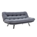 Hippo Megapap three seater fabric sofa bed in grey color 180x87x85cm.