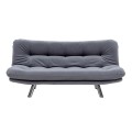Hippo Megapap three seater fabric sofa bed in grey color 180x87x85cm.