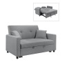 IMOLA Sofa 2-Seater - Bed Light Grey Fabric