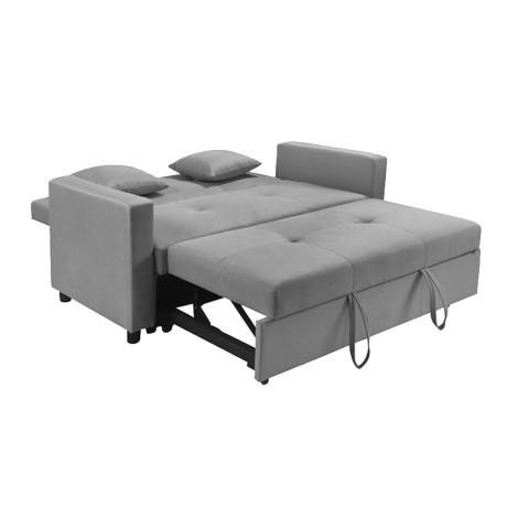 IMOLA Sofa 2-Seater - Bed Light Grey Fabric