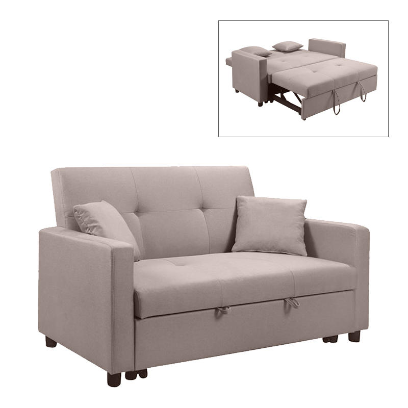 IMOLA Sofa 2-Seater - Bed / Fabric Cappuccino