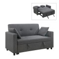 IMOLA Sofa 2-Seater - Bed Dark Grey Fabric